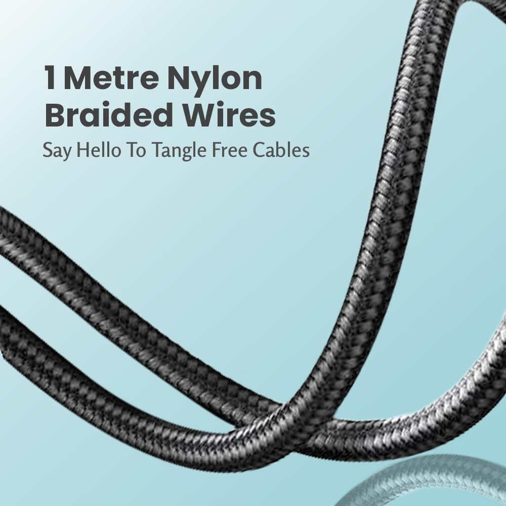 Toreto Dura Unbreakable 3A Fast Charging 1m Braided Cable - Image 4
