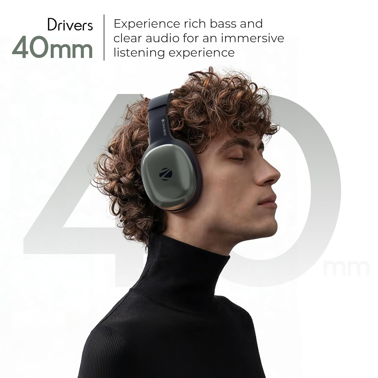 ZEBRONICS Thunder Pro Wireless Over Ear Headphone - Image 7