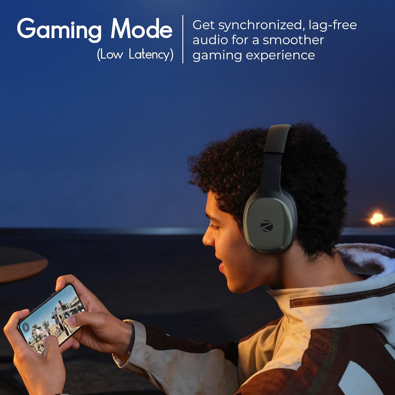 ZEBRONICS Thunder Pro Wireless Over Ear Headphone - Image 5