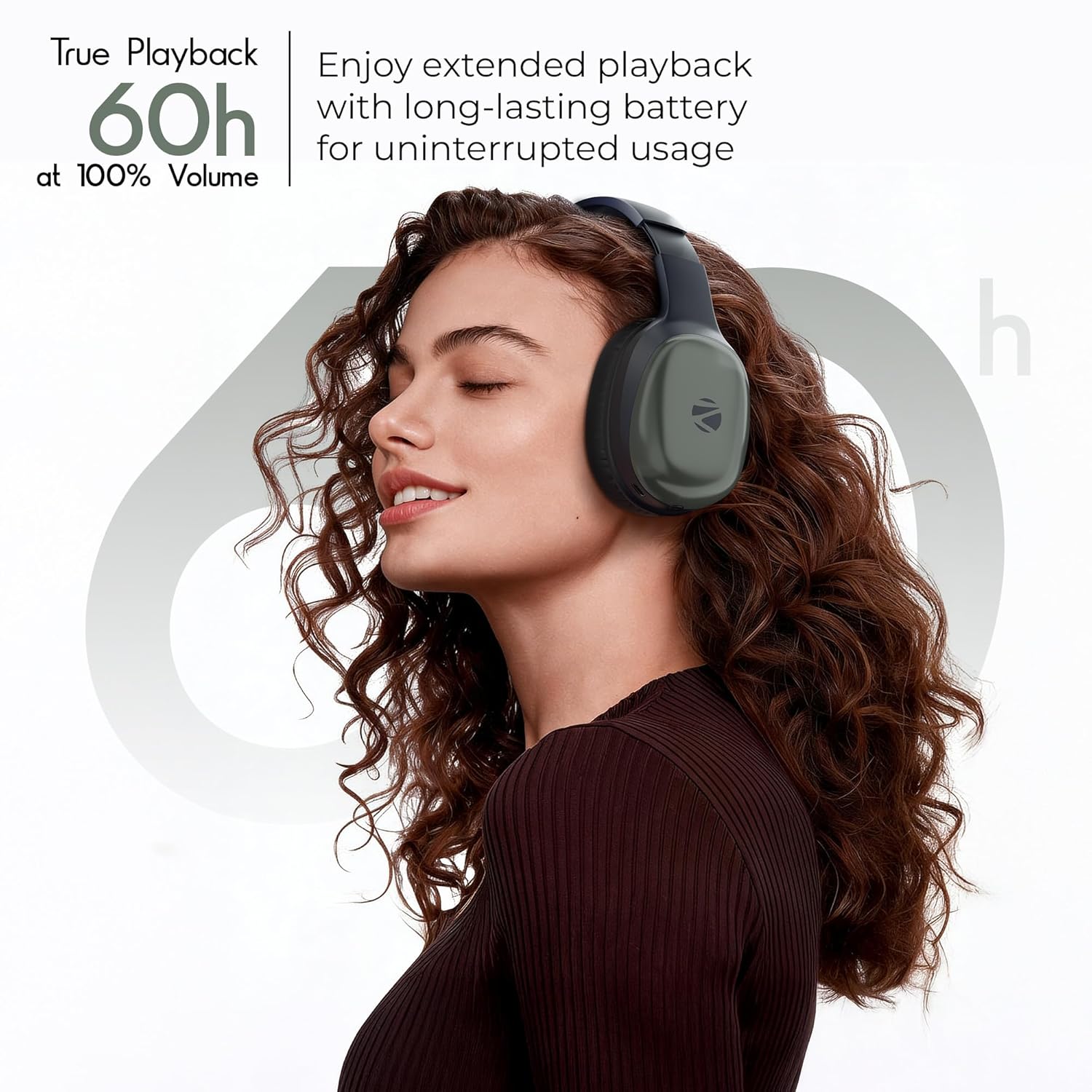 ZEBRONICS Thunder Pro Wireless Over Ear Headphone - Image 3