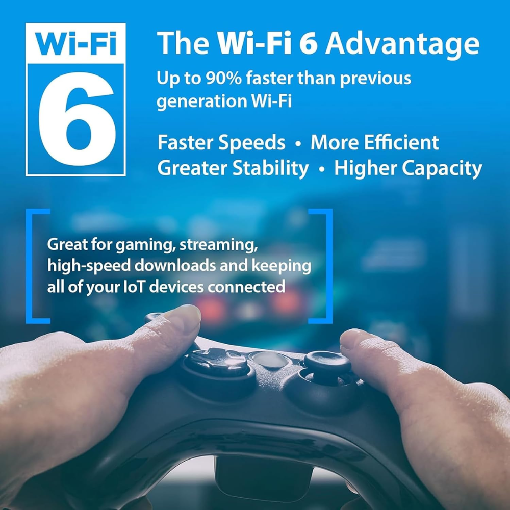 D-Link R15 | WiFi 6 Speed 1500 Mbps |Covers Upto 2500 Sq. Ft.| Dual Band | Gigabit Port| AI Powered Mesh Router |High-Performance |High-Gain Antennas |MTCTE Certified - Image 2