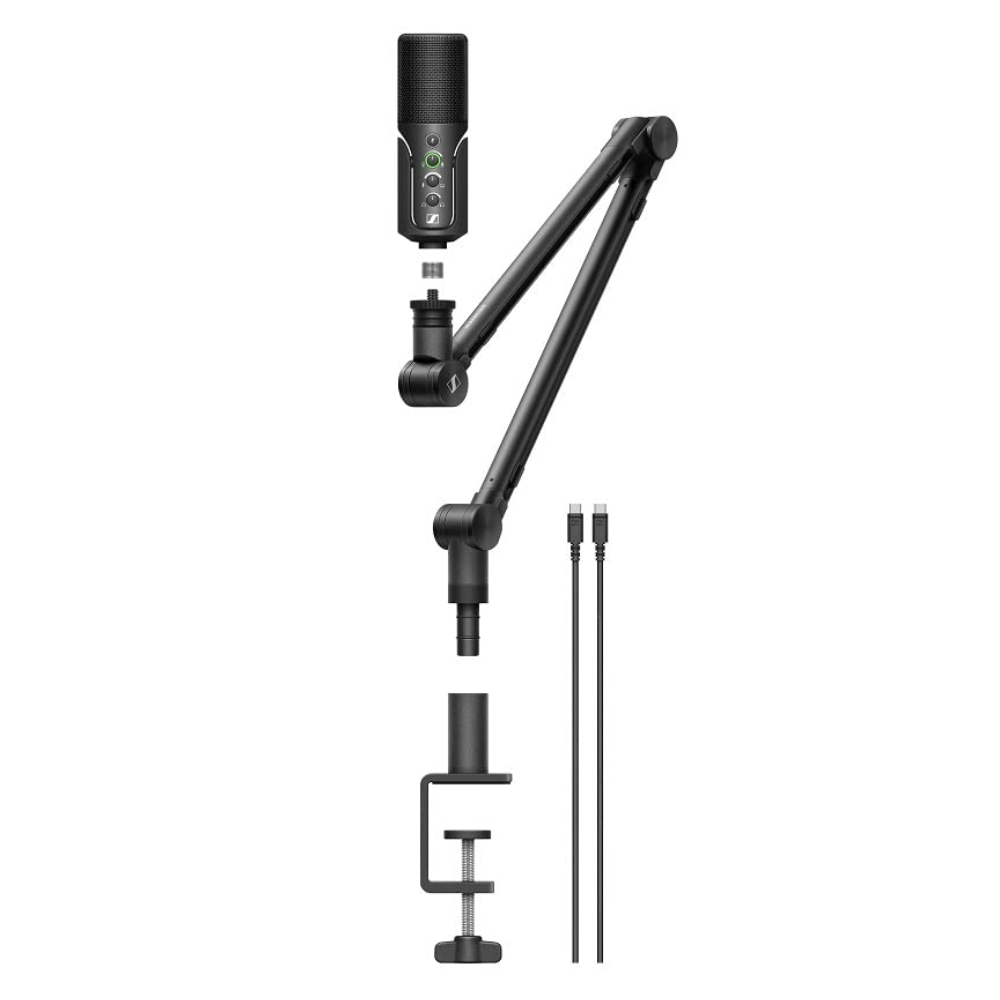 Sennheiser Profile Streaming Set with USB Mic, Boom Arm and Pouch | Plug & Play Design, for Podcasting & Streaming | Cardioid Condenser Capsule | 3m USB-C Cable Included | Black - Image 3
