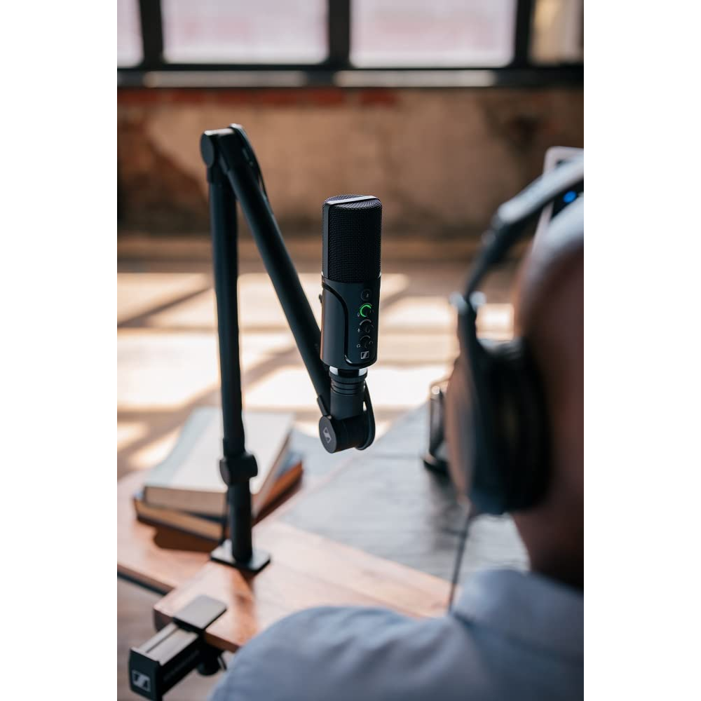 Sennheiser Profile Streaming Set with USB Mic, Boom Arm and Pouch | Plug & Play Design, for Podcasting & Streaming | Cardioid Condenser Capsule | 3m USB-C Cable Included | Black - Image 6