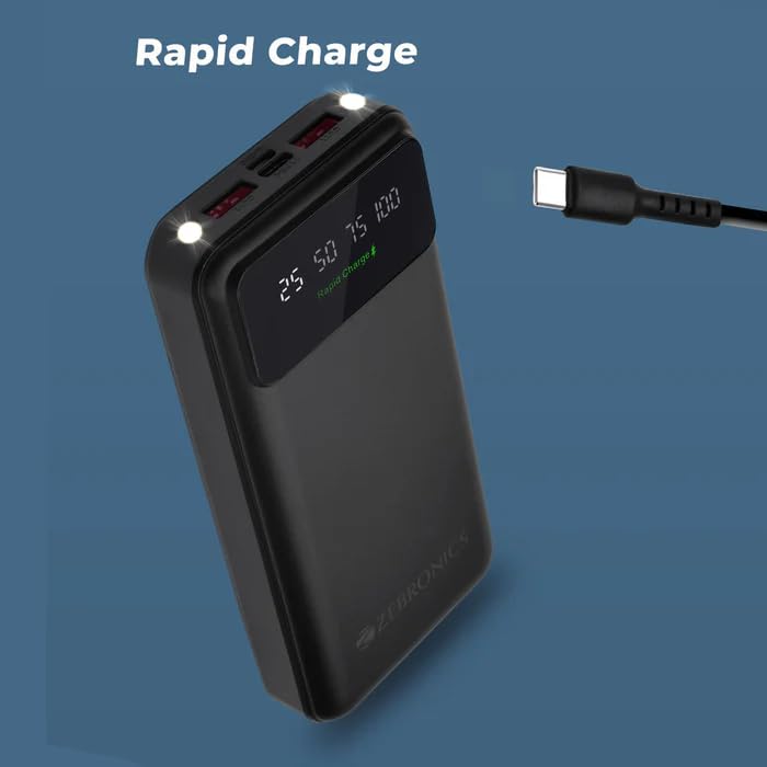 ZEBRONICS Zeb-MB20000R5 Dual USB Output Rapid Charge LED Percentage Display Mobile/Tablet Compatible - Image 2
