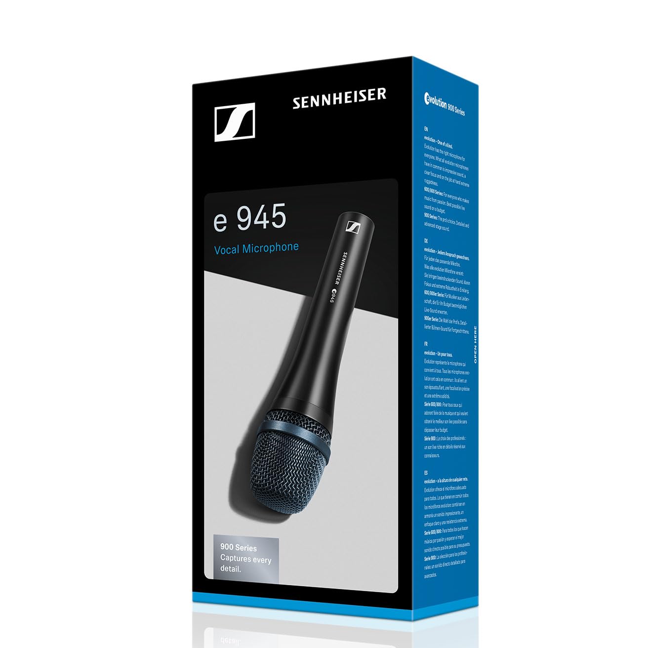 Sennheiser e945 Supercardioid Dynamic Vocal Microphone | High Output | Feedback Rejection | Rugged Metal Body | Uniform Pickup Pattern | Ideal for Live Singing, Touring Musicians & Stage Performers - Image 2