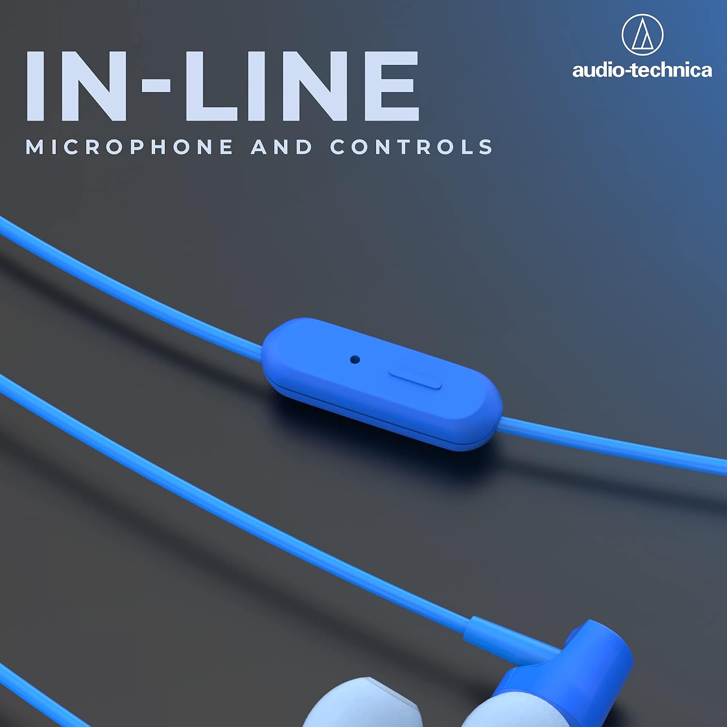 Audio-Technica Sonic Fuel in-Ear Wired Earphones with in-line Mic & Control, 8.5mm Powerful Drivers for Clear Sound & Rich Bass, One Button Multi-Function Remote, Comfort Fit Earbuds - Image 4