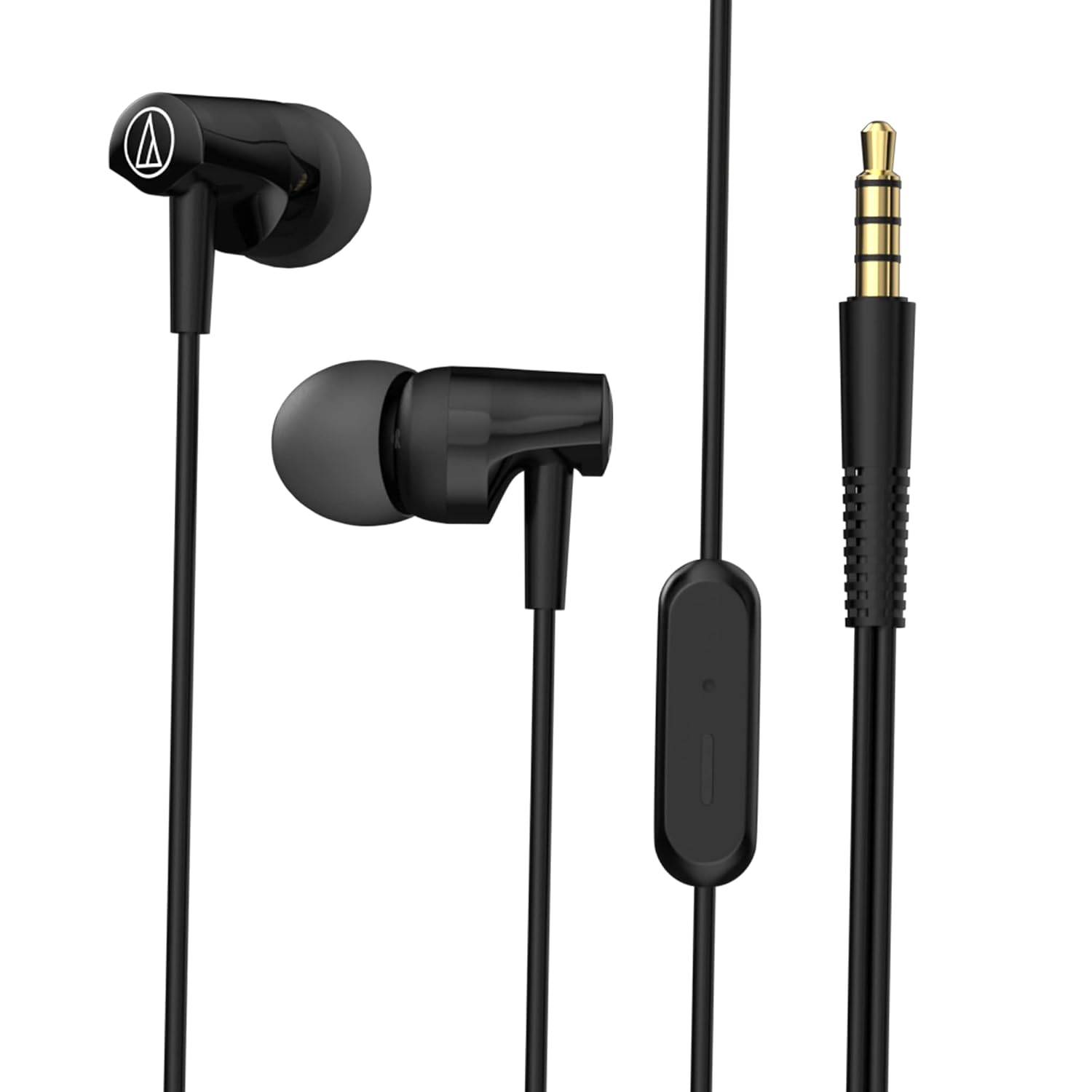 Audio-Technica Sonic Fuel in Ear Wired Earphones with in-Line Mic & Control, 8.5Mm Powerful Drivers for Clear Sound & Rich Bass, Comfort Fit Earbuds
