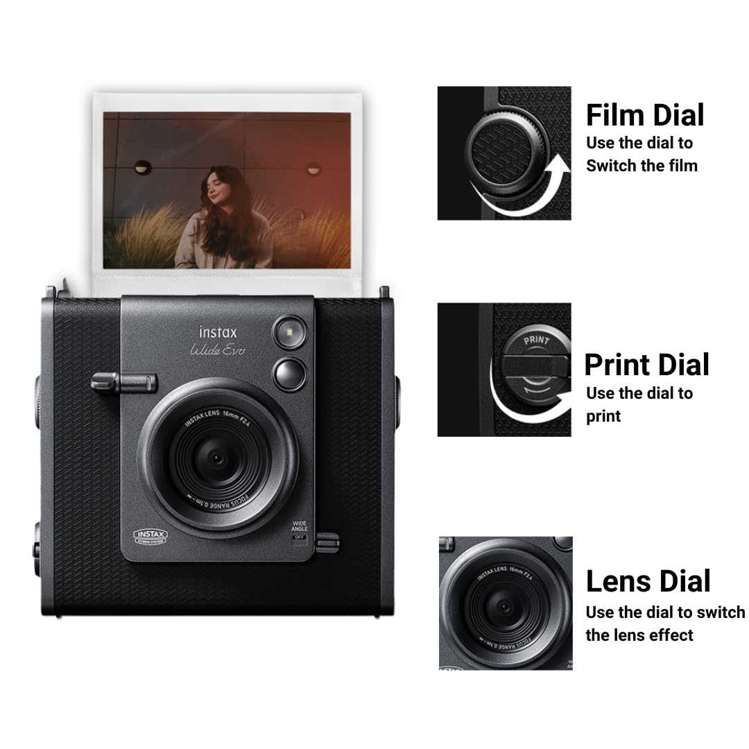 Fujifilm Instax Wide Evo Premium Edition Combo Box with 20 Shots Wide Films - Image 2