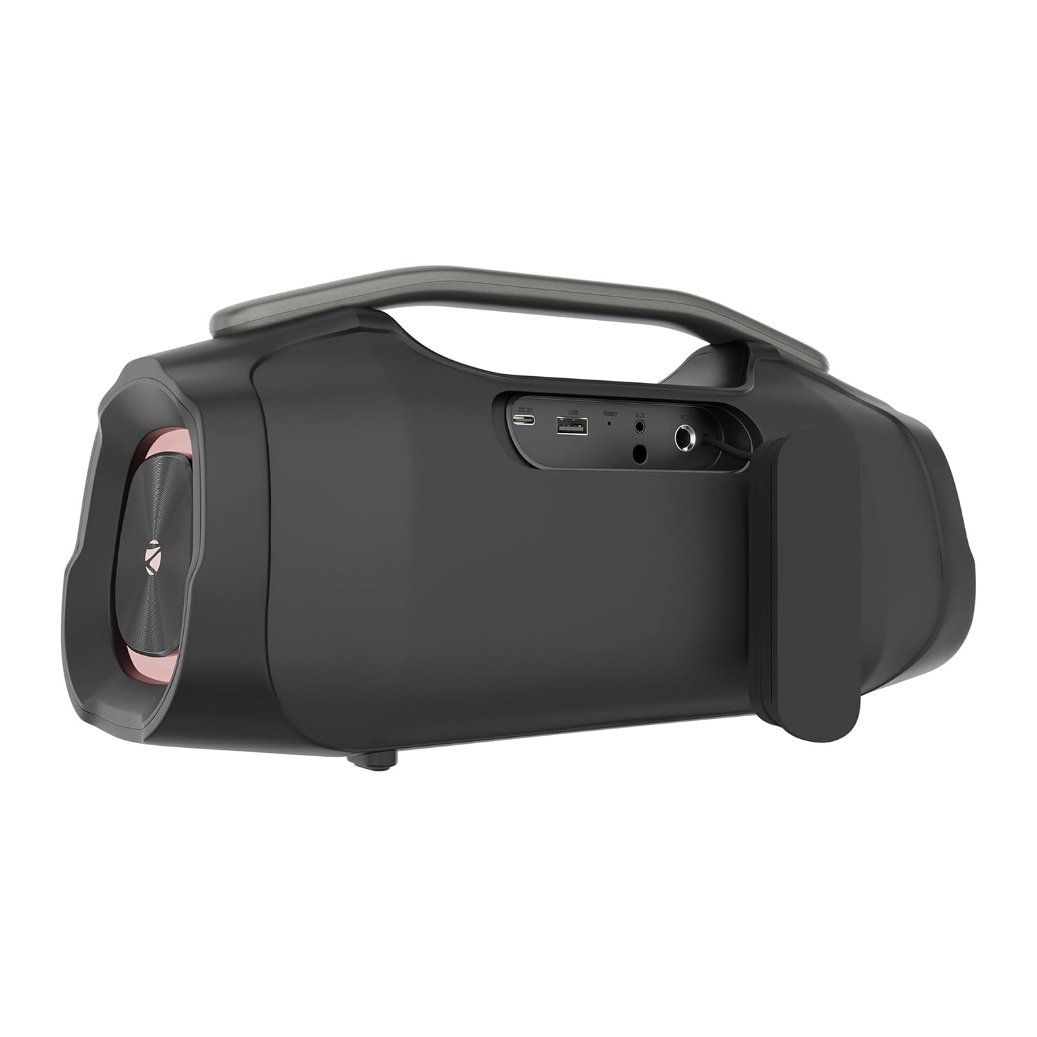 ZEBRONICS 2026 Launch 50W Bluetooth Speaker, Dual 5.7cm Drivers, 8.9cm Subwoofer, Upto 5Hrs Playback, Dual Passive Radiators, RGB Modes, 6.3mm Mic Input, TWS, BT v5.3, Type-C (Sound Feast 450) - Image 3