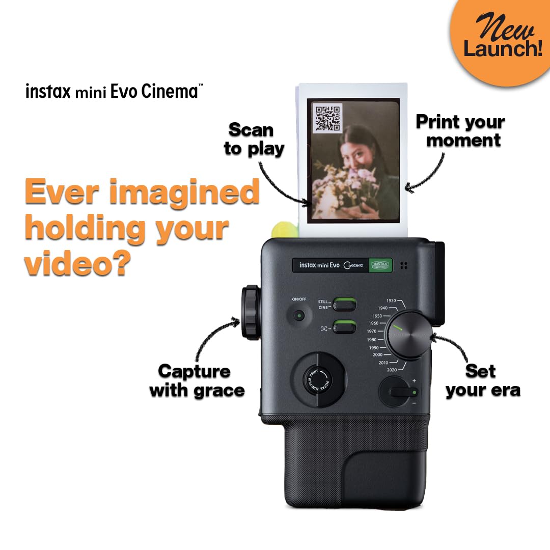 Fujifilm instax mini Evo Cinema? Premium Edition with 20 Shots of instax mini Instant Film - Image 4