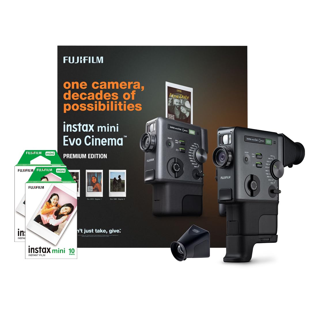 Fujifilm instax mini Evo Cinema? Premium Edition with 20 Shots of instax mini Instant Film