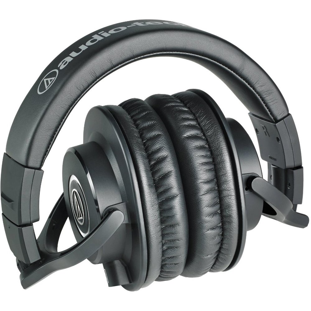 Audio-Technica ATH-M40x Professional Studio Monitor Headphone, Black, with Cutting Edge Engineering, 90 Degree Swiveling Earcups, Pro-Grade Earpads/Headband, Detachable Cables Included | - Image 3