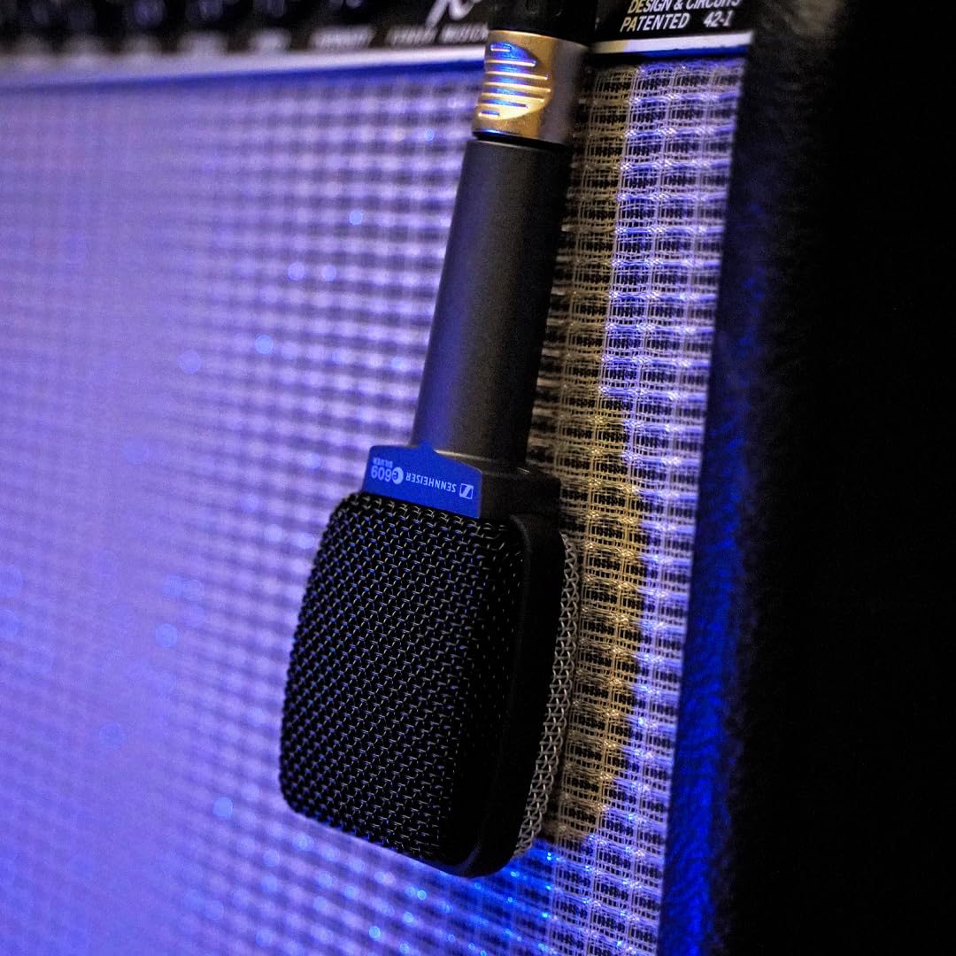 Sennheiser E 609 Silver Dynamic Supercardioid Instrument Microphone | Front-Address Capsule | Rugged Design | High SPL Handling | Ideal for Guitar Amp, Brass, Percussion, Live Sound & Studio Recording - Image 3