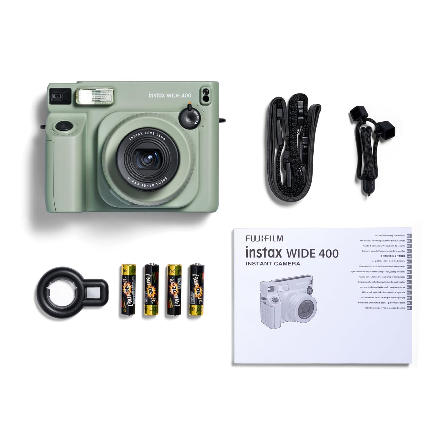 instax Fujifilm Wide 400 Instant Camera- Green - Image 4
