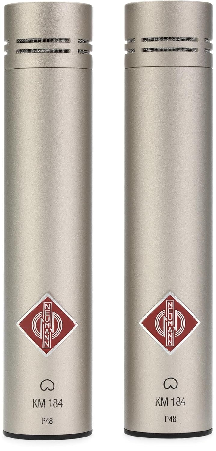 Neumann KM?184 Stereo Microphone Pair?|?Small Diaphragm Cardioid Condenser | Natural Sound | Low Self-Noise | High SPL Handling | Ideal for Acoustic Instruments, Choir, Orchestra & Studio Recording