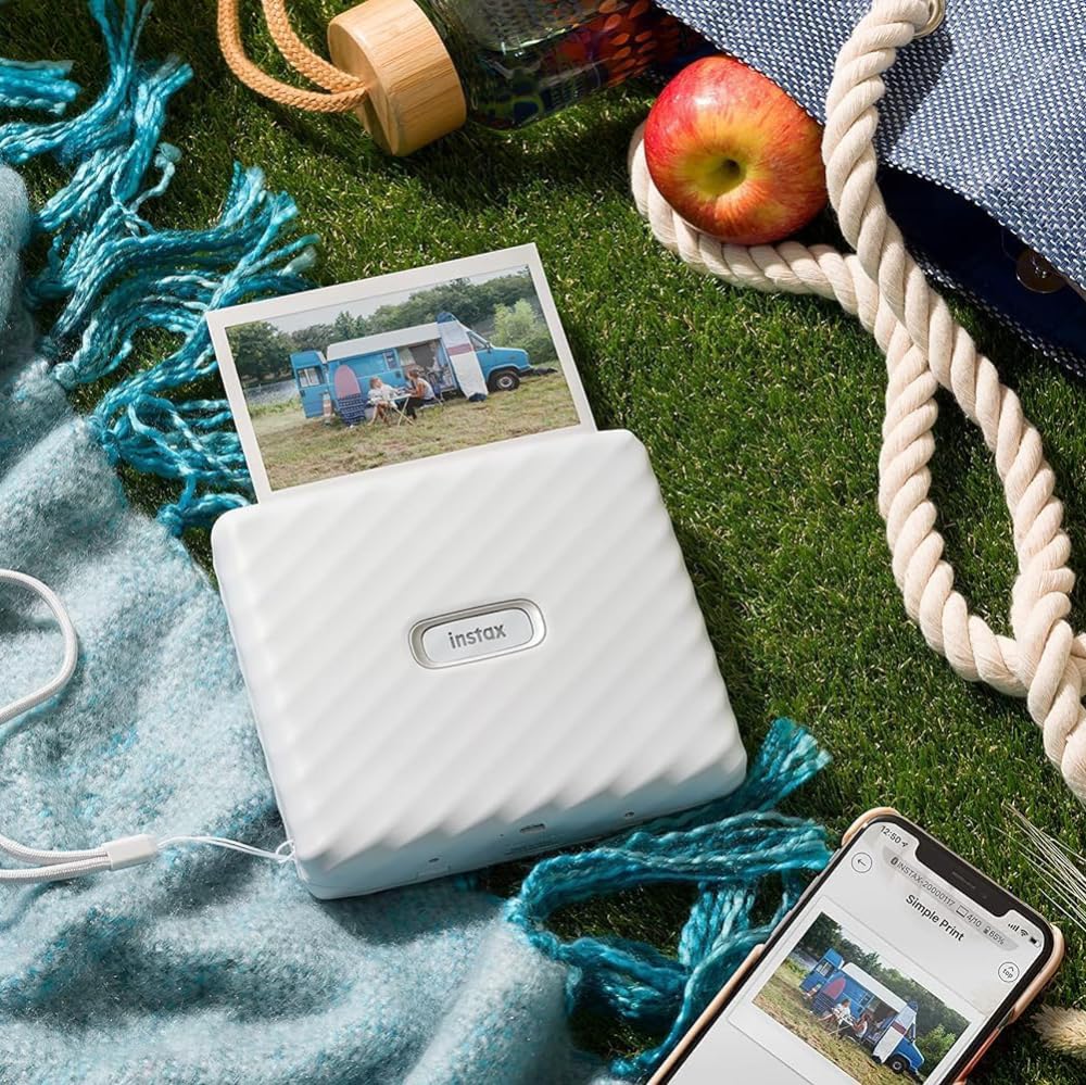 instax FUJIFILM Wide Link Smartphone Instant Photo Printer - White - Image 4