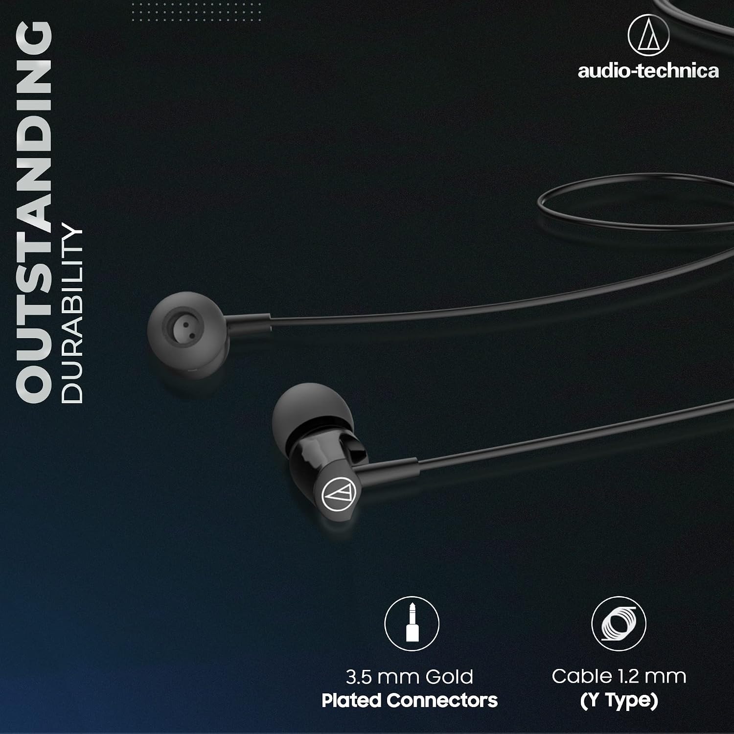 Audio-Technica Sonic Fuel in Ear Wired Earphones with in-Line Mic & Control, 8.5Mm Powerful Drivers for Clear Sound & Rich Bass, Comfort Fit Earbuds - Image 4