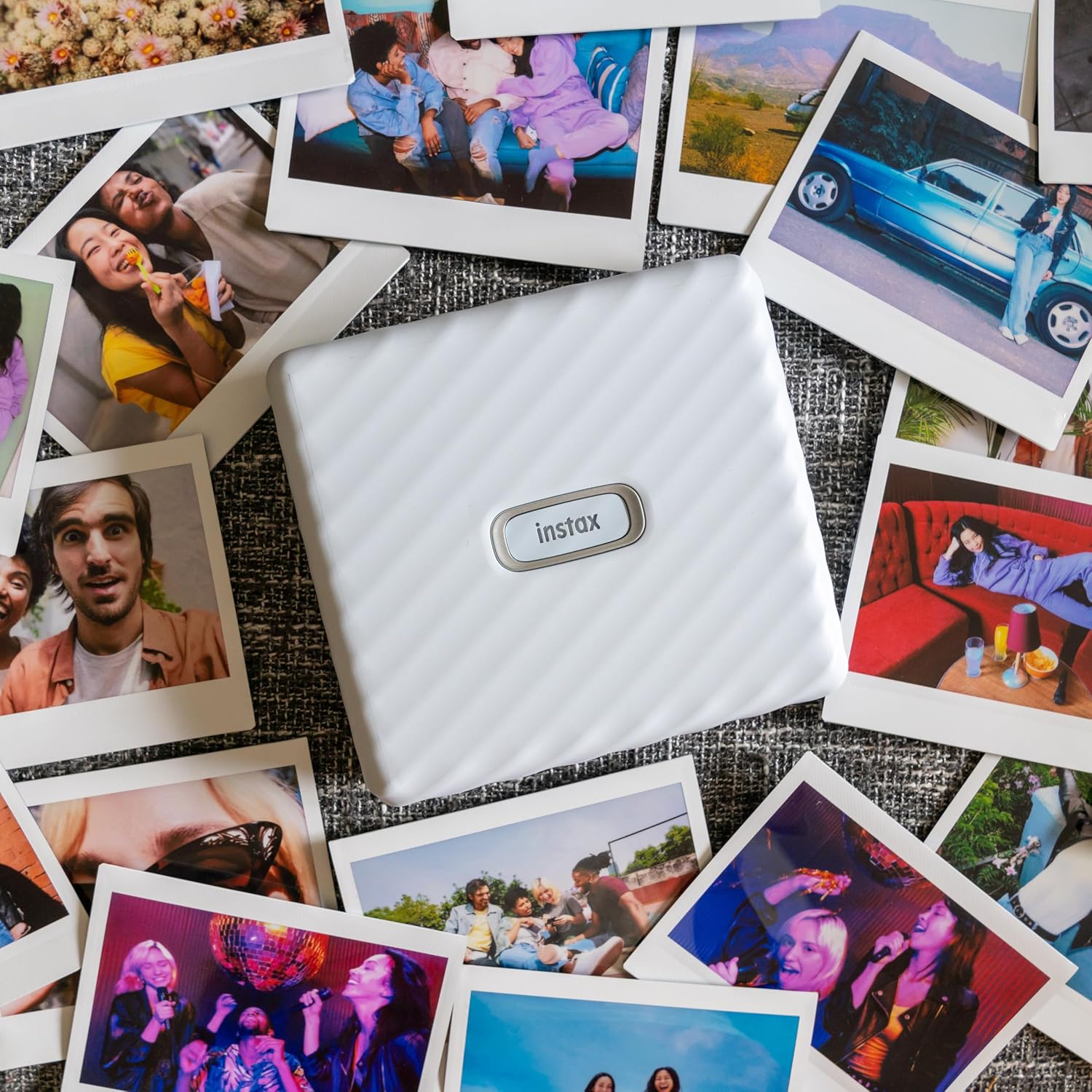 instax FUJIFILM Wide Link Smartphone Instant Photo Printer - White - Image 3