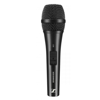 Sennheiser XS1 Dynamic Cardioid Vocal Microphone | Black | On/Off Switch | XLR Output | Includes Mic Clip & Protective Pouch | Ideal for Live Performances, Presentations & Rehearsals