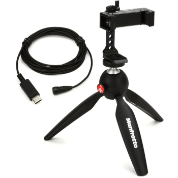 Sennheiser XS lav USB-C Mobile Kit Omnidirectional lavalier microphone (Black). Ideal For For USB-C Mobiles/Computers. For Content creators | Youtube | Vlogging | Home Videos