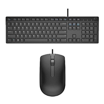 Dell KB216 & MS116 USB Keyboards & Mouse Set Combo (Black)