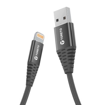 Toreto Dura Unbreakable 3A Fast Charging 1m Braided Cable