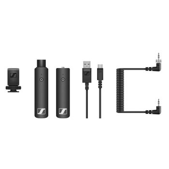 Sennheiser Camera-Mount Wireless Microphone XSW-D PORTABLE INTERVIEW SET, Digital System for DSLR/Mirrorless cameras. Ideal for Vlogging,Youtubers & Mobile Journalism