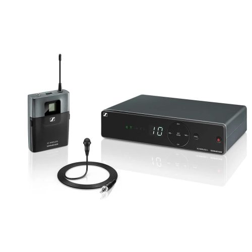 Sennheiser XSW?1-ME2-A Wireless Lavalier Microphone System | Omnidirectional ME?2 Clip-On Mic| Up to 10 Compatible Channels | Ideal for Presenters, Interviews, Conferences & Live Events