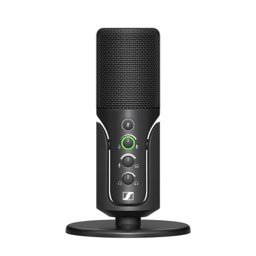 Sennheiser Profile USB Microphone with Table Stand | Plug & Play Design, for Podcasting & Streaming | Cardioid Condenser Capsule | 1.2m USB-C Cable Included | Black (700065)