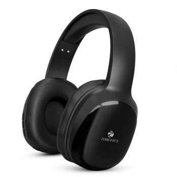 Zebronics Thunder Pro (2026 Upgrade) Wireless Headphones, BT v6.0, Up to 60h Playback, Dual Pairing, 40mm Drivers, ENC, Gaming Mode, Deep Bass, AUX & microSD, Rapid Charging (Black)