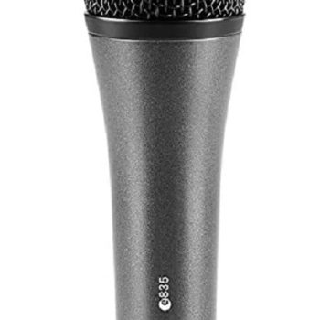 Sennheiser E 835 Cardioid Dynamic Handheld Microphone | Clear & Powerful Vocals | Feedback Rejection | Rugged Metal Body | 40 Hz?16 kHz FR | Ideal for Live Performance, Presentation & Studio Recording