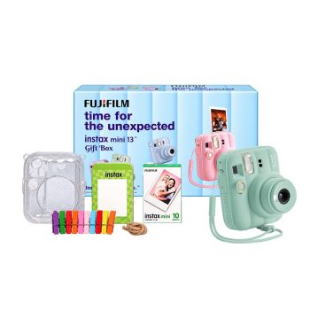 Fujifilm Instax mini 13 Gift Box with 10 Shots of instax mini Instant Film – Green