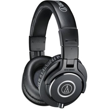 Audio-Technica ATH-M40x Professional Studio Monitor Headphone, Black, with Cutting Edge Engineering, 90 Degree Swiveling Earcups, Pro-Grade Earpads/Headband, Detachable Cables Included |