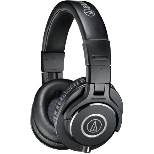 Audio-Technica ATH-M40x Professional Studio Monitor Headphone, Black, with Cutting Edge Engineering, 90 Degree Swiveling Earcups, Pro-Grade Earpads/Headband, Detachable Cables Included |