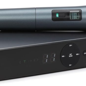 Sennheiser XSW?1?825?A Wireless Handheld Microphone System?|?Dynamic e825 Cardioid Mic | 10 Compatible Channels | Easy Setup | Ideal for Live Performances, Presentations & Church Use