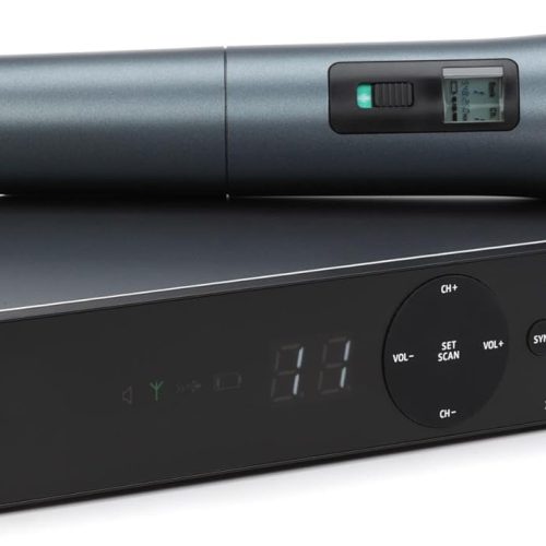 Sennheiser XSW?1?825?A Wireless Handheld Microphone System?|?Dynamic e825 Cardioid Mic | 10 Compatible Channels | Easy Setup | Ideal for Live Performances, Presentations & Church Use