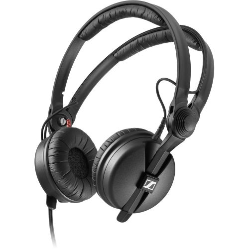 Sennheiser HD 25 Plus Professional DJ Headphones | Dynamic, Closed?Back | Rotatable Ear Cup | Includes Spare Earpads | Straight/Coiled Cables | Ideal for DJ Mixing, Live Monitoring, Studio Work