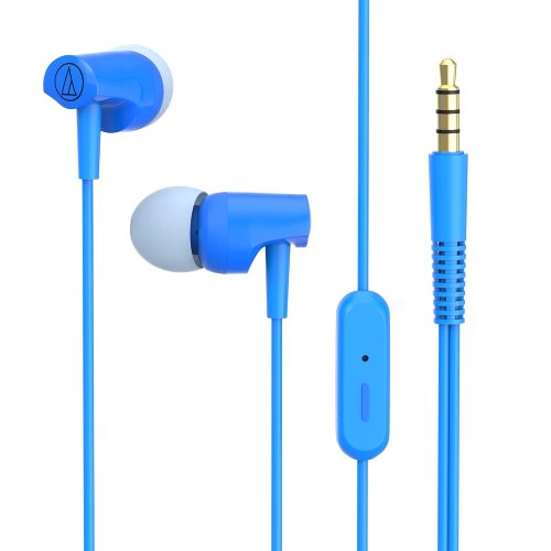 Audio-Technica Sonic Fuel in-Ear Wired Earphones with in-line Mic & Control, 8.5mm Powerful Drivers for Clear Sound & Rich Bass, One Button Multi-Function Remote, Comfort Fit Earbuds