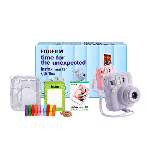 Fujifilm Instax mini 13 Gift Box with 10 Shots of instax mini Instant Film – Purple