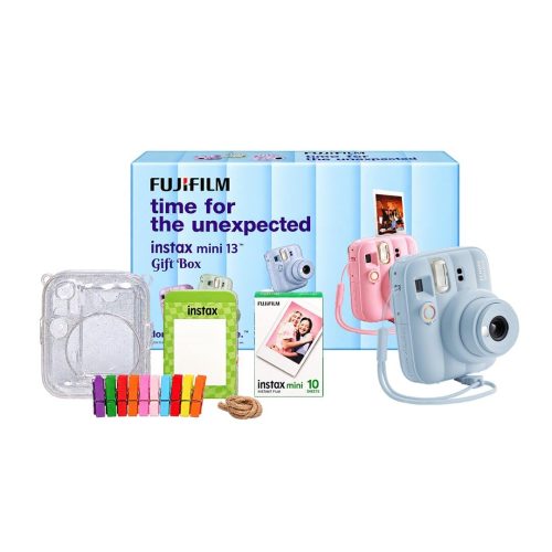 Fujifilm Instax mini 13 Gift Box with 10 Shots of instax mini Instant Film – Blue