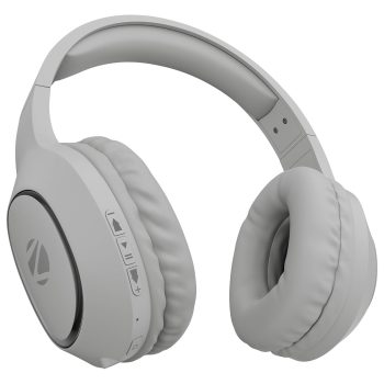 Zebronics Thunder Neo (2026 Upgrade) Wireless Headphone, BT v6.0, True 50hrs Playback, 40mm Driver, ENC, Rapid Charge, Gaming Mode, Dual Pairing, 3 EQ Modes, AUX, Voice Assistant (Silver)