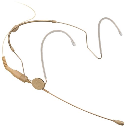 Sennheiser Hsp 2-Ew-3 Omnidirectional Headworn Microphone (Beige) Uhf | Lightweight Adjustable Neckband | 130 Db Spl | Ep Jack | Ideal For Stage, Speech, Theater, Broadcast & Presentation