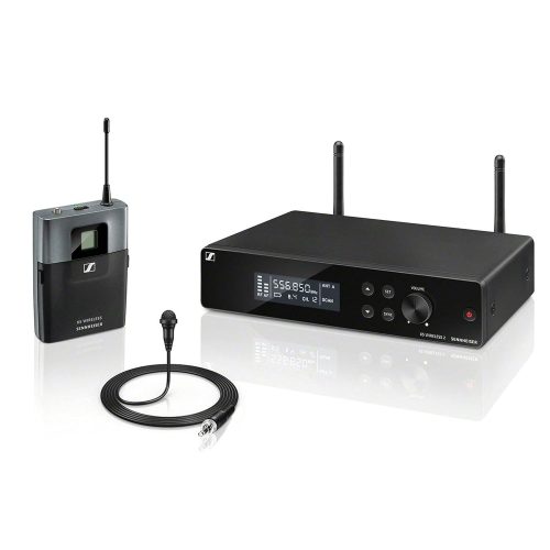 SennheiserXSW 2-ME2-A Wireless 2 Lavalier Omni-directional Microphone System. Ideal for public speakers, presenters, Conferences, House of worship, Interviewers, Auditoriums, Stage plays or rehersals