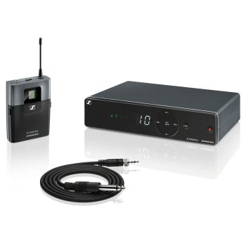 Sennheiser XSW?1-CI1-A Wireless Instrument System ? Bodypack Transmitter with 1/4″ Cable, True Diversity Receiver, 10 Compatible Channels ? Perfect for Guitarists, Bassists & Live Stage Performances