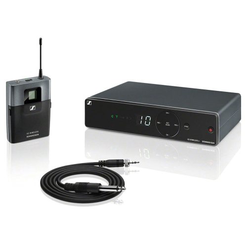 Sennheiser XSW?1-CI1-A Wireless Instrument System ? Bodypack Transmitter with 1/4″ Cable, True Diversity Receiver, 10 Compatible Channels ? Perfect for Guitarists, Bassists & Live Stage Performances