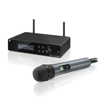 Sennheiser XSW2-865-A Wireless Condensor Microphone for Live stage, Singers, Presenters. Super-Cardiod | 12 channels & Range upto 120 feet from Line of Sight