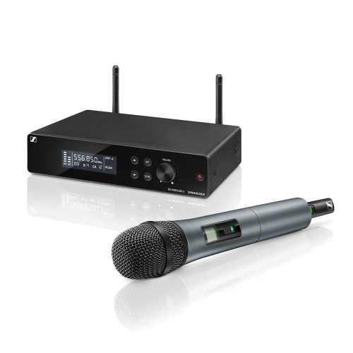 Sennheiser XSW2-865-A Wireless Condensor Microphone for Live stage, Singers, Presenters. Super-Cardiod | 12 channels & Range upto 120 feet from Line of Sight