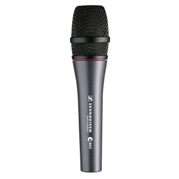 Sennheiser E 865 Supercardioid Condenser Vocal Microphone | Studio-Grade Sound | Feedback Rejection | 40?20,000 Hz | Ideal for Live Stage Performances, Singing, Speech & Professional Vocal Recording