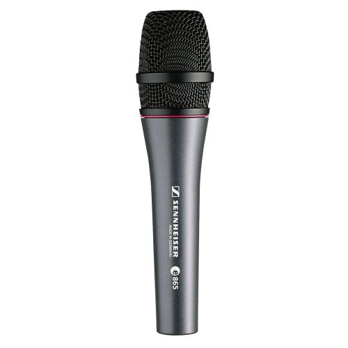 Sennheiser E 865 Supercardioid Condenser Vocal Microphone | Studio-Grade Sound | Feedback Rejection | 40?20,000 Hz | Ideal for Live Stage Performances, Singing, Speech & Professional Vocal Recording