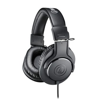 Audio-Technica ATH-M20x Professional Studio Monitor Headphones, Black